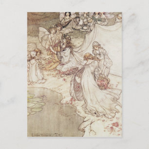 Illustration for a Fairy Tale Postcard