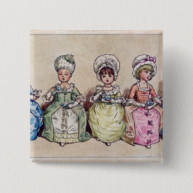 Illustration for 'St. Valentines Day', 1914 15 Cm Square Badge (Front)