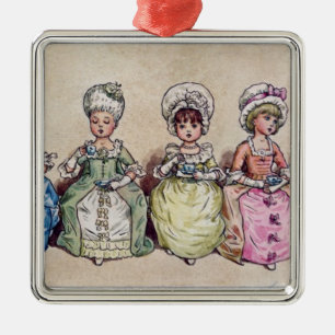 Illustration for 'St. Valentines Day', 1914 Metal Tree Decoration