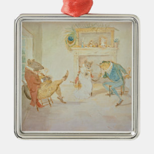 Illustration from 'A Frog He Would a Wooing Go' Metal Tree Decoration