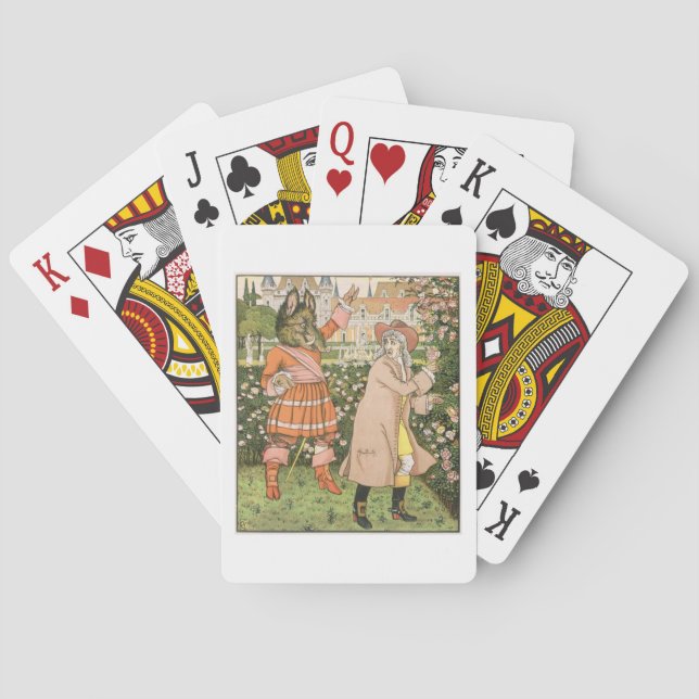 Illustration from Beauty and the Beast, 1901 (colo Playing Cards (Back)