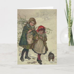 Illustration from Christmas Tree Fairy, pub. 1886 Holiday Card