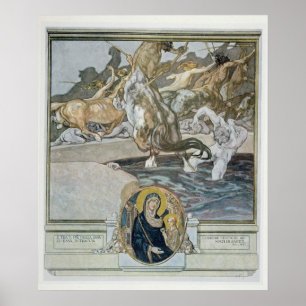 Illustration from Dante's 'Divine Comedy' Poster