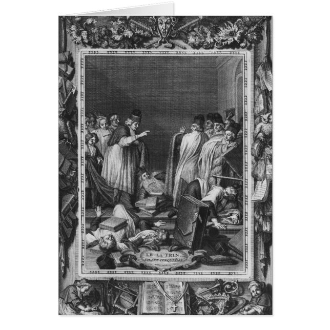 Illustration from 'Le Lutrin' by Nicolas (Front)