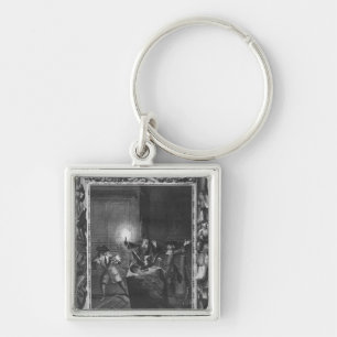 Illustration from 'Le Lutrin' by Nicolas Key Ring