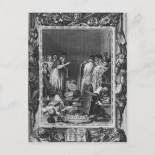 Illustration from 'Le Lutrin' by Nicolas Postcard