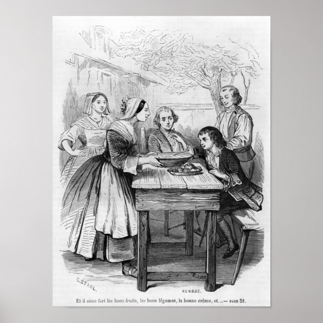 Illustration from 'L'Emile' Poster (Front)