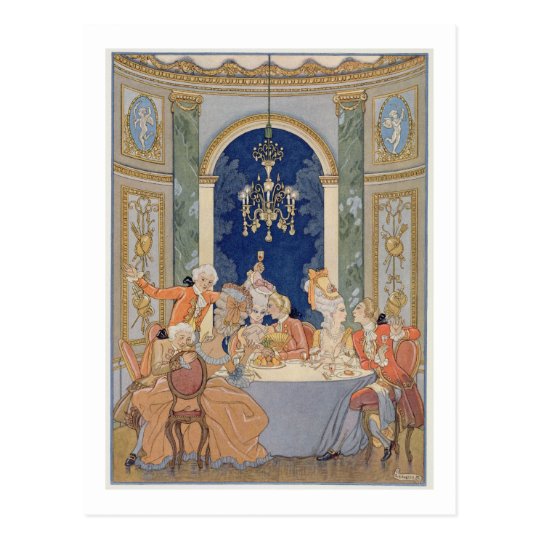 Illustration from 'Les Liaisons Dangereuses' by Pi Postcard