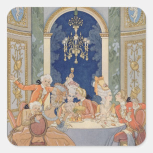 Illustration from 'Les Liaisons Dangereuses' by Pi Square Sticker