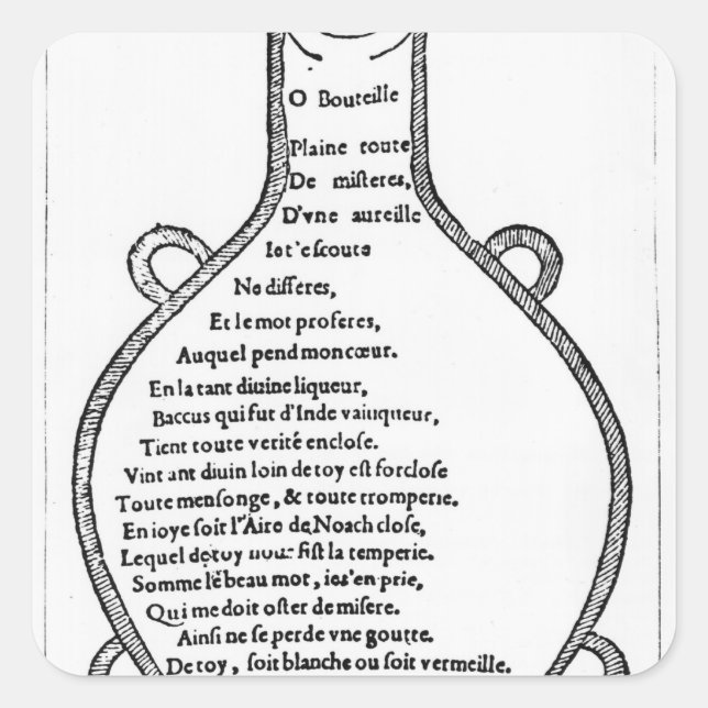 Illustration from 'Pantagruel' Square Sticker (Front)