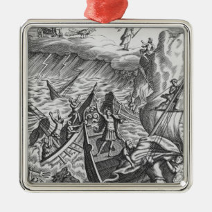 Illustration from 'The Aeneid' by Virgil Metal Tree Decoration