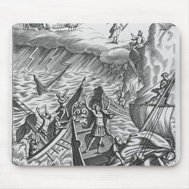Illustration from 'The Aeneid' by Virgil Mouse Mat (Front)