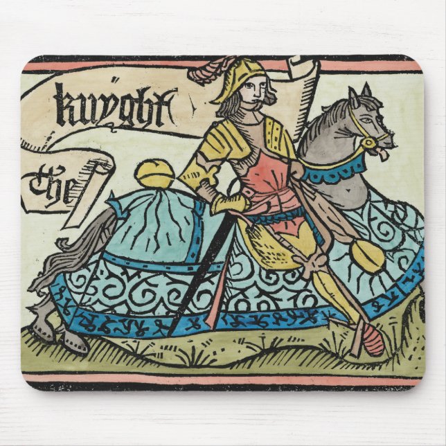 Illustration from 'The Canterbury Tales' Mouse Mat (Front)