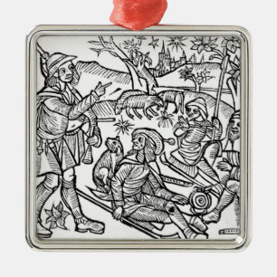 Illustration from the 'Kalendar of Shepherds' Metal Tree Decoration