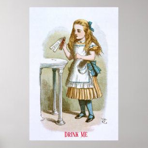 Illustration from The Nursery Alice  - Drink Me Poster