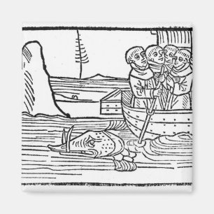 Illustration from 'The Voyage of St. Brendan' Magnet
