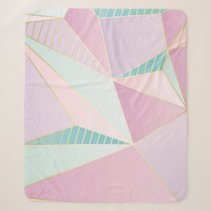 (illustration) gold line background, abstract arti sherpa blanket