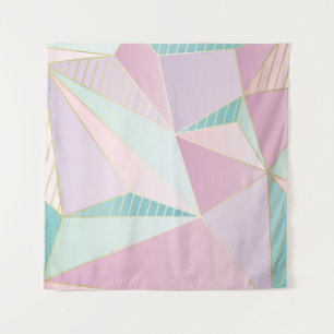 (illustration) gold line background, abstract arti tapestry
