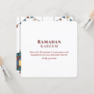 Illustration Islamic Ramadan Greeting Card