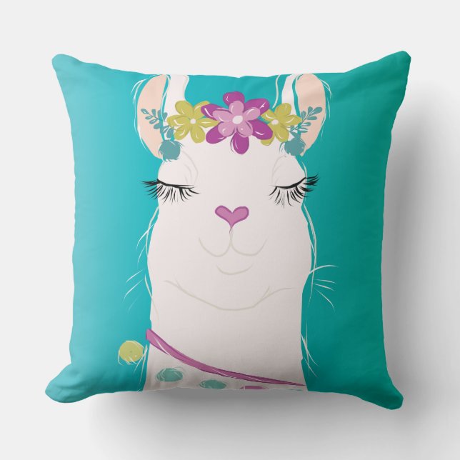 Illustration Llama design Cushion (Front)