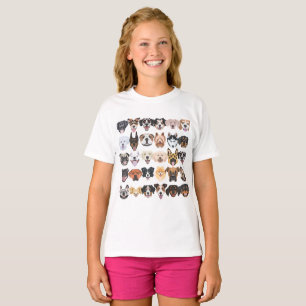 Illustration - Many laughing and pretty dogs T-Shirt
