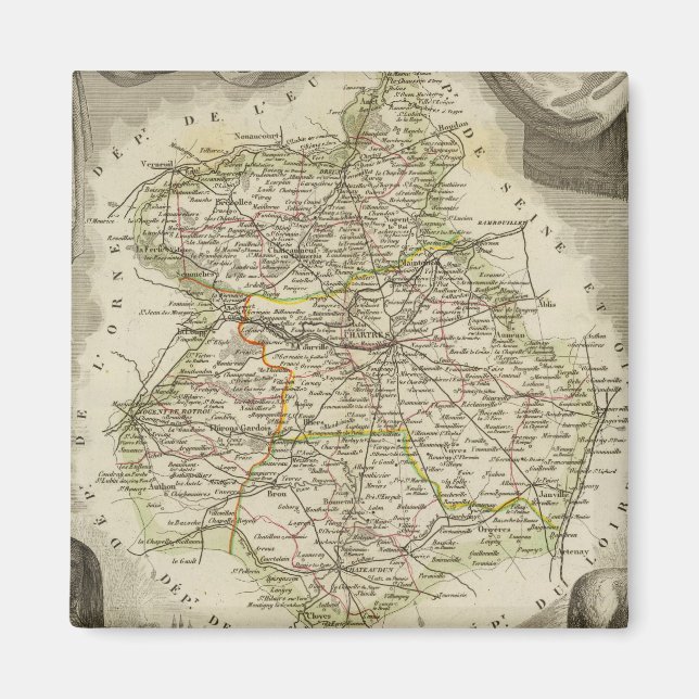 Illustration maps magnet (Front)
