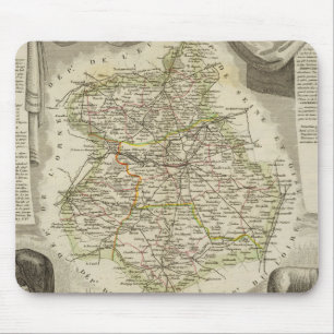 Illustration maps mouse mat
