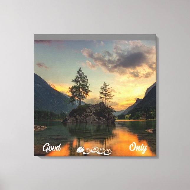 Illustration Nature Phrase Stretched Canvas Print (Front)