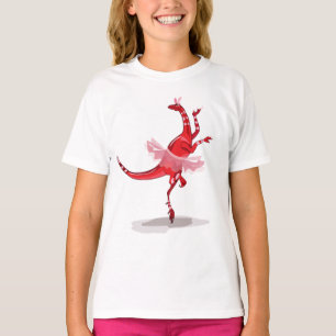Illustration Of A Ballerina Dancing Raptor. T-Shirt