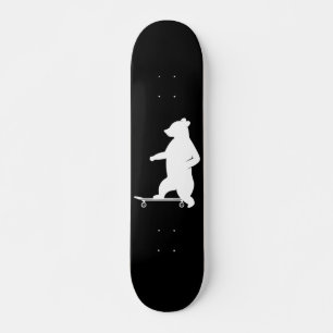 Illustration of a bear riding a skateboard