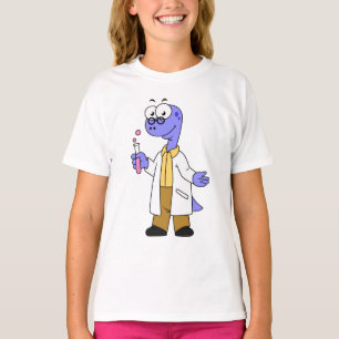 Illustration Of A Brontosaurus Chemist. T-Shirt