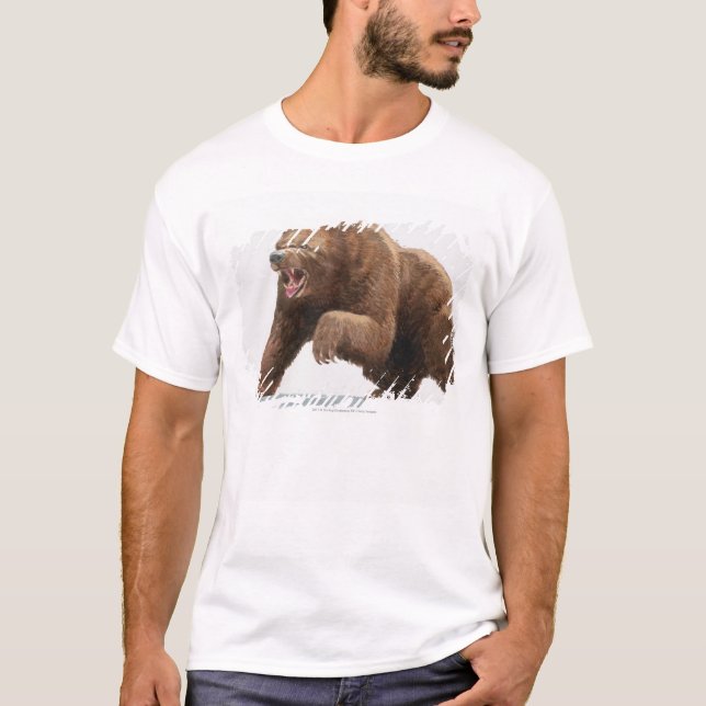 Illustration of a Brown bear T-Shirt (Front)