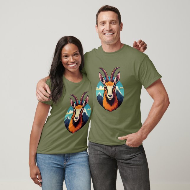 Illustration of a chamois head T-Shirt (Unisex)