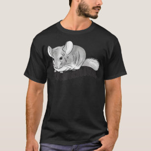 Illustration of a cute grey chinchilla  T-Shirt