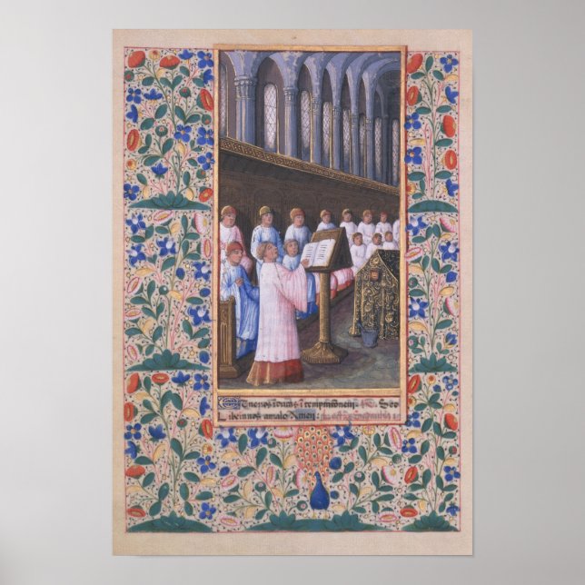 Illustration of a funeral service poster (Front)