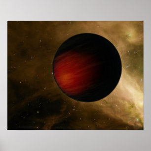 Illustration of a hot Jupiter called HD 149026b Poster