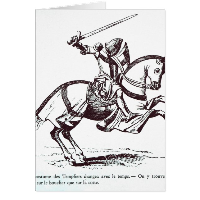 Illustration of a Knight Templar (Front)
