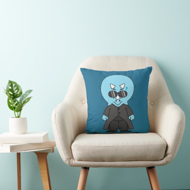 Illustration Of A Matrix Triceratops. Cushion (Chair)