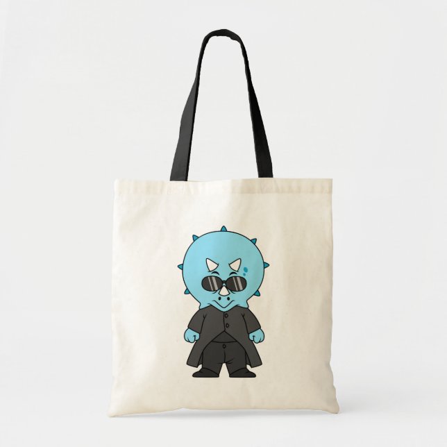 Illustration Of A Matrix Triceratops. Tote Bag (Front)