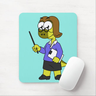 Illustration Of A Pachycephalosaurus Teacher. Mouse Mat