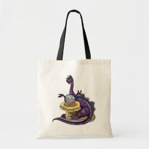 Illustration Of A Plateosaurus Fortune Teller. Tote Bag