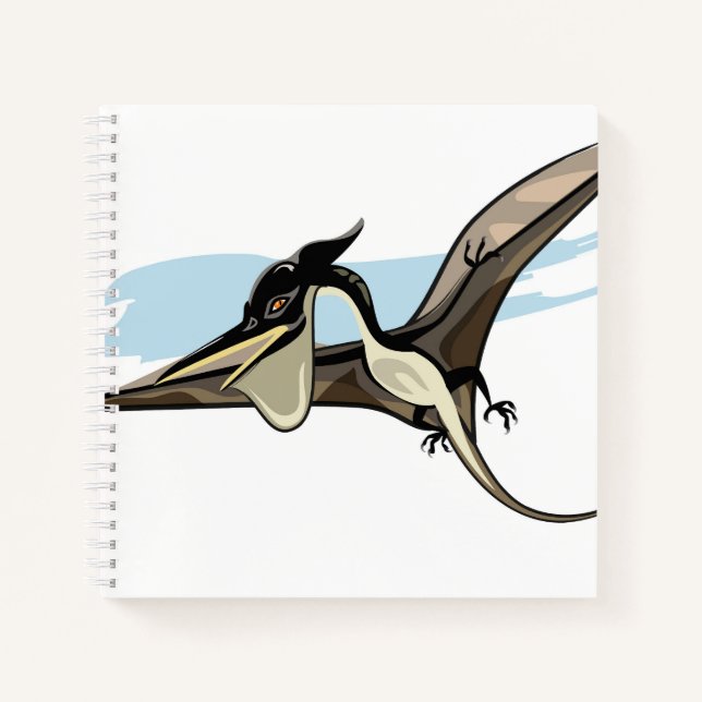 Illustration Of A Pteranodon Dinosaur. Notebook (Front)