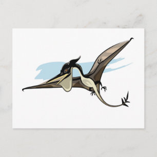 Illustration Of A Pteranodon Dinosaur. Postcard