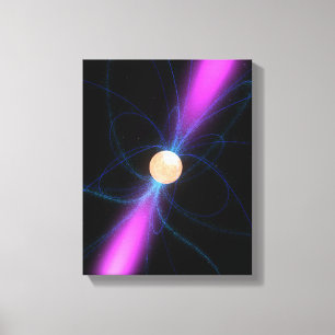 Illustration of a pulsar 2 canvas print
