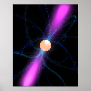 Illustration of a pulsar 2 poster
