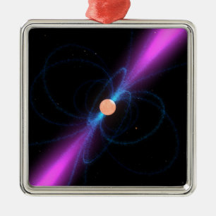 Illustration of a pulsar metal tree decoration