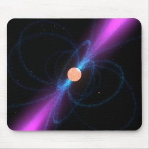 Illustration of a pulsar mouse mat