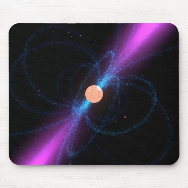 Illustration of a pulsar mouse mat (Front)