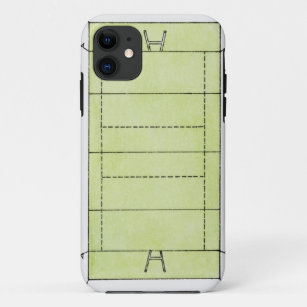 Illustration of a rugby pitch Case-Mate iPhone case