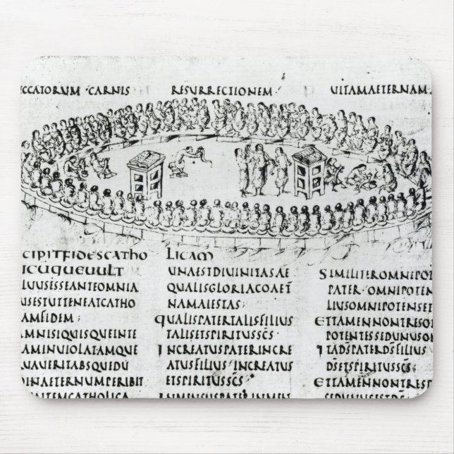 Illustration of a scene from one of the Psalms Mouse Mat (Front)